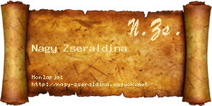 Nagy Zseraldina névjegykártya